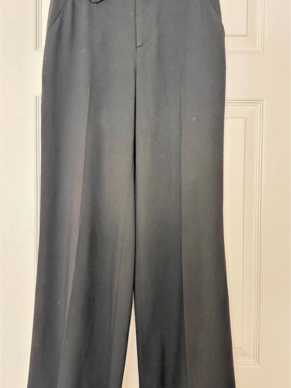Ralph Lauren Collection wide-leg wool trousers Wide Leg Wool Trousers Black Size